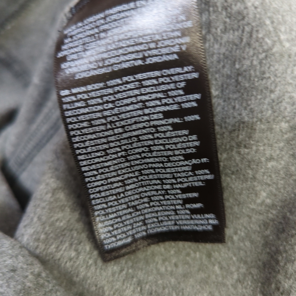 The North Face‎ Womens XL Gray Quarter Zip Fleece Pullover Heather Mock Neck 477 - Picture 7 of 7